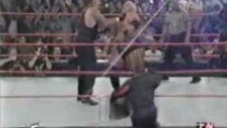Kurt Angle Interferes In Undertaker vs Rikishi 4/12/00