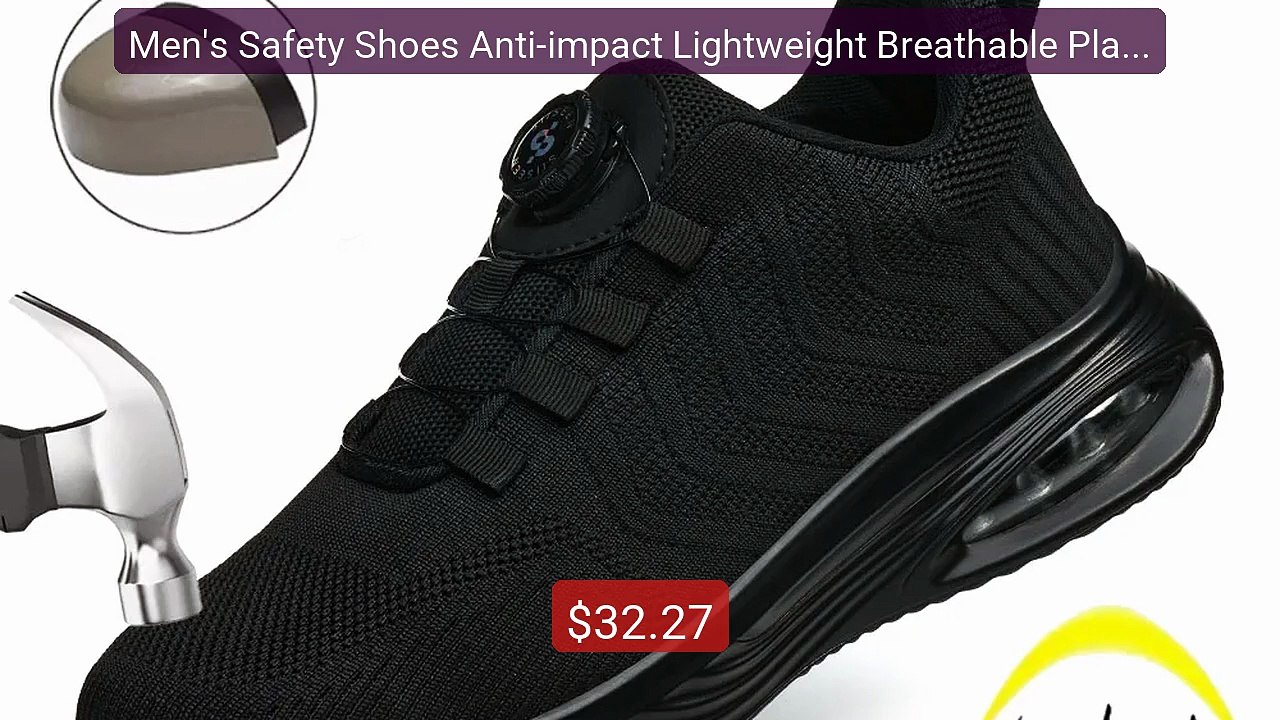 Men's Safety Shoes Anti-impact Lightweight Breathable Plast... -- Top Pick 2026 | Unbeatable Price!