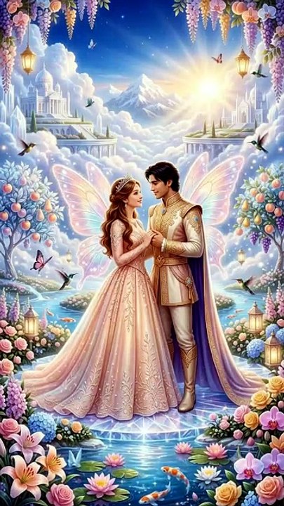 Romance of fairy couples.