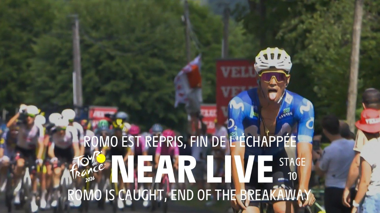 Romo is caught, end if the breakaway - Stage 10