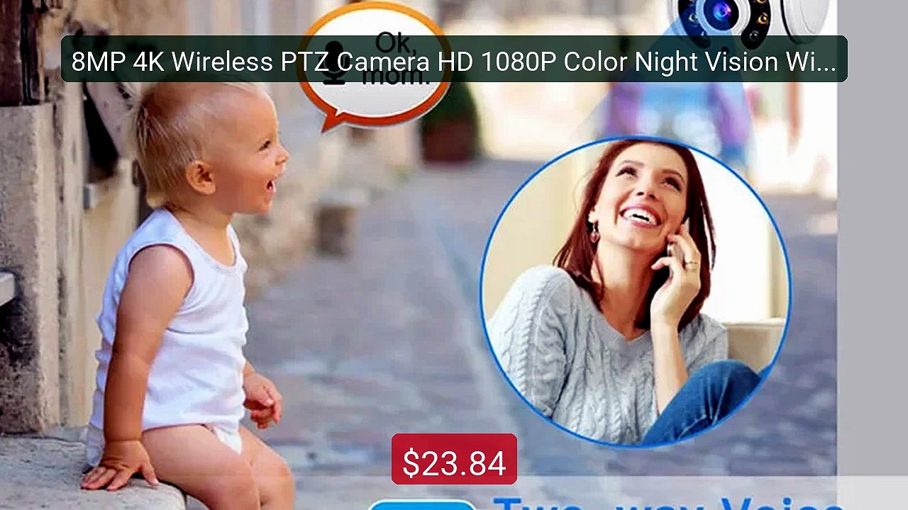 8MP 4K Wireless PTZ Camera HD 1080P Color Night Vision Wifi IP... -- Hot Deal 2026 | Limited Offer!