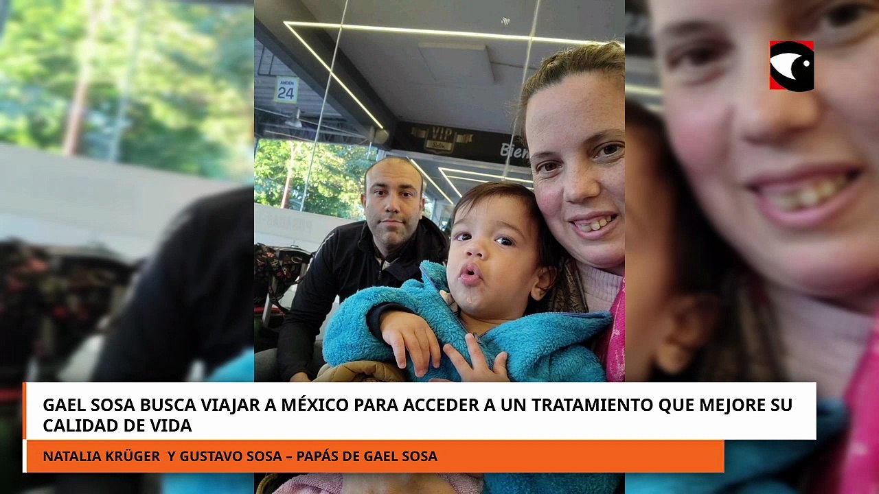 Gael Sosa busca viajar a México para acceder a un tratamiento que mejore su calidad de vida