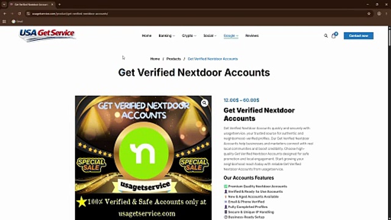 Buy Nextdoor Accounts | Verified PVA Fresh & Ol...