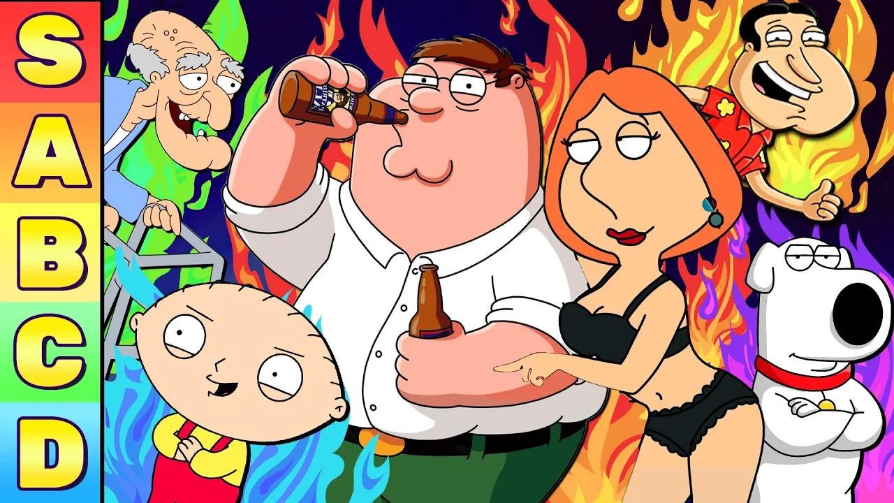 Tier list de tous les persos de Family Guy : du pire au meilleur !