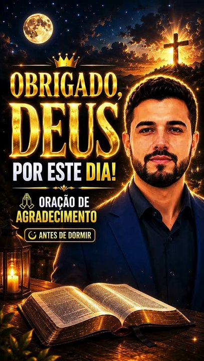 🛑 Antes de dormir, agradeça a Deus por mais um dia de vida.