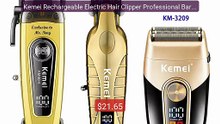 Kemei Rechargeable Electric Hair Clipper Professional Barber T... -- Hot Deal 2026 | Limited Offer!