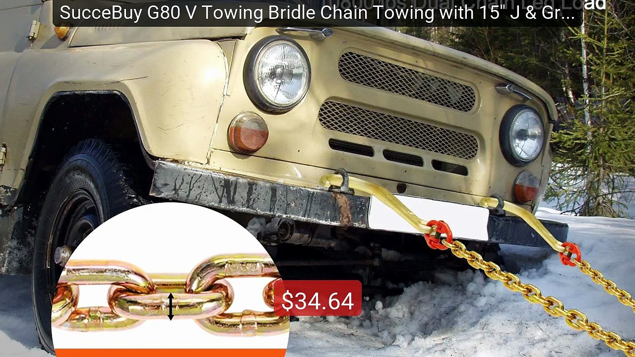 SucceBuy G80 V Towing Bridle Chain Towing with...