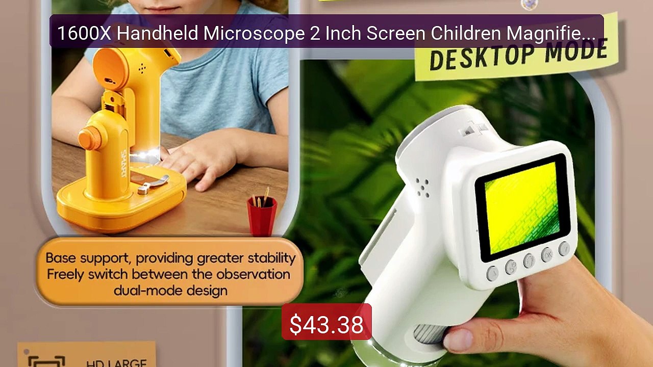 1600X Handheld Microscope 2 Inch Screen Children Magnifier ... -- Top Pick 2026 | Unbeatable Price!