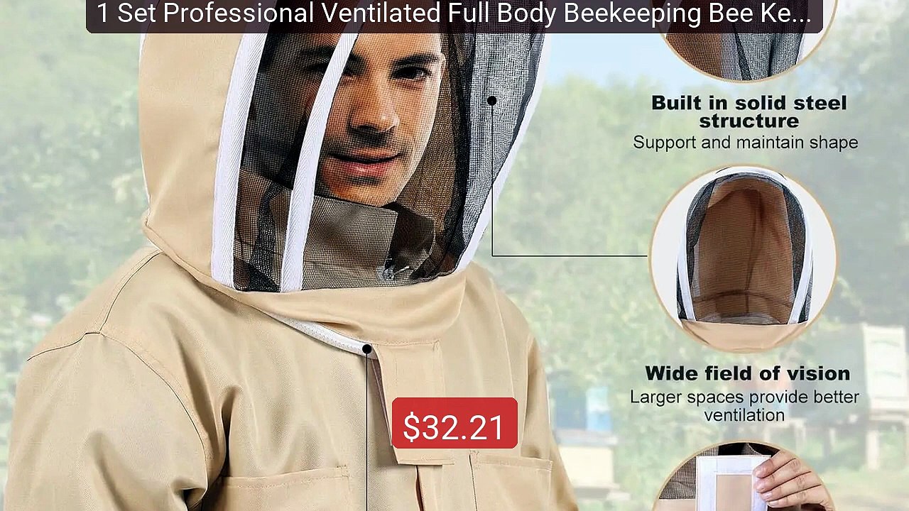 1 Set Professional Ventilated Full Body Beekeeping Bee Keeping Suit... -- Top Rated 2026 | Buy Now!