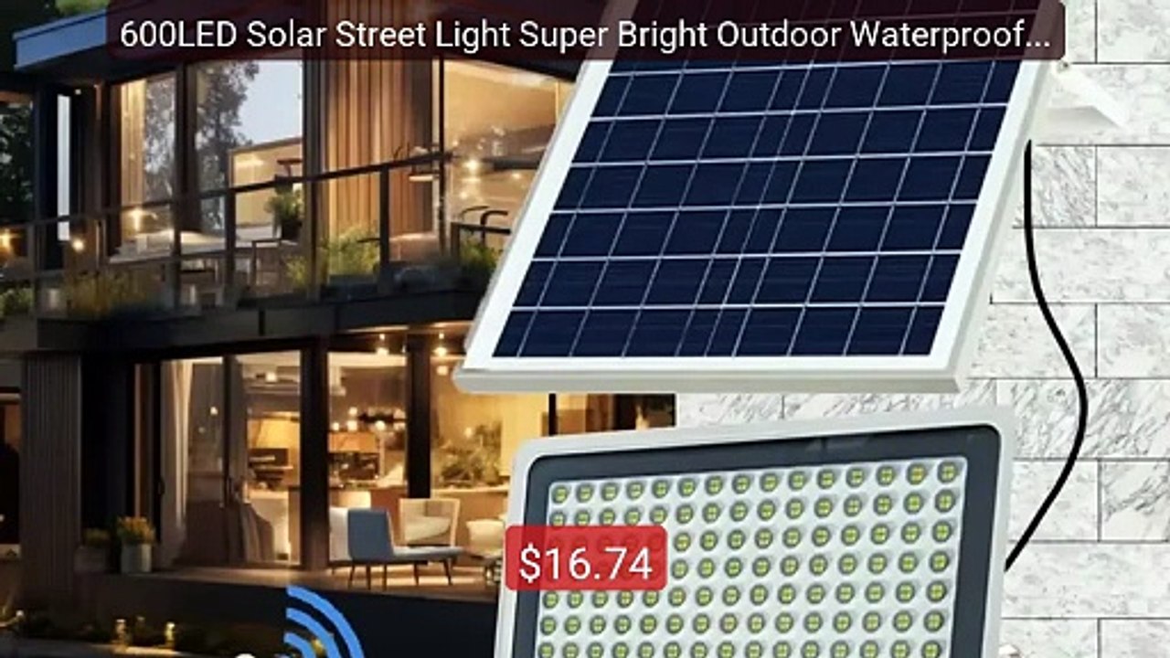 600LED Solar Street Light Super Bright Outdoor Waterproof M... -- Top Pick 2026 | Unbeatable Price!