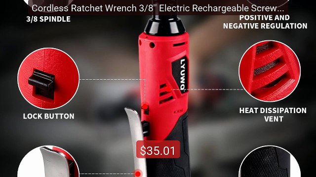 Cordless Ratchet Wrench 3/8'' Electric Rechargeable Screwdr... Top Pick 2026 | Unbeatable Price!