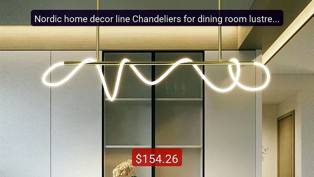 Nordic home decor line Chandeliers for dining room lustre pendant ... -- Best Deal 2026 | Shop Now!