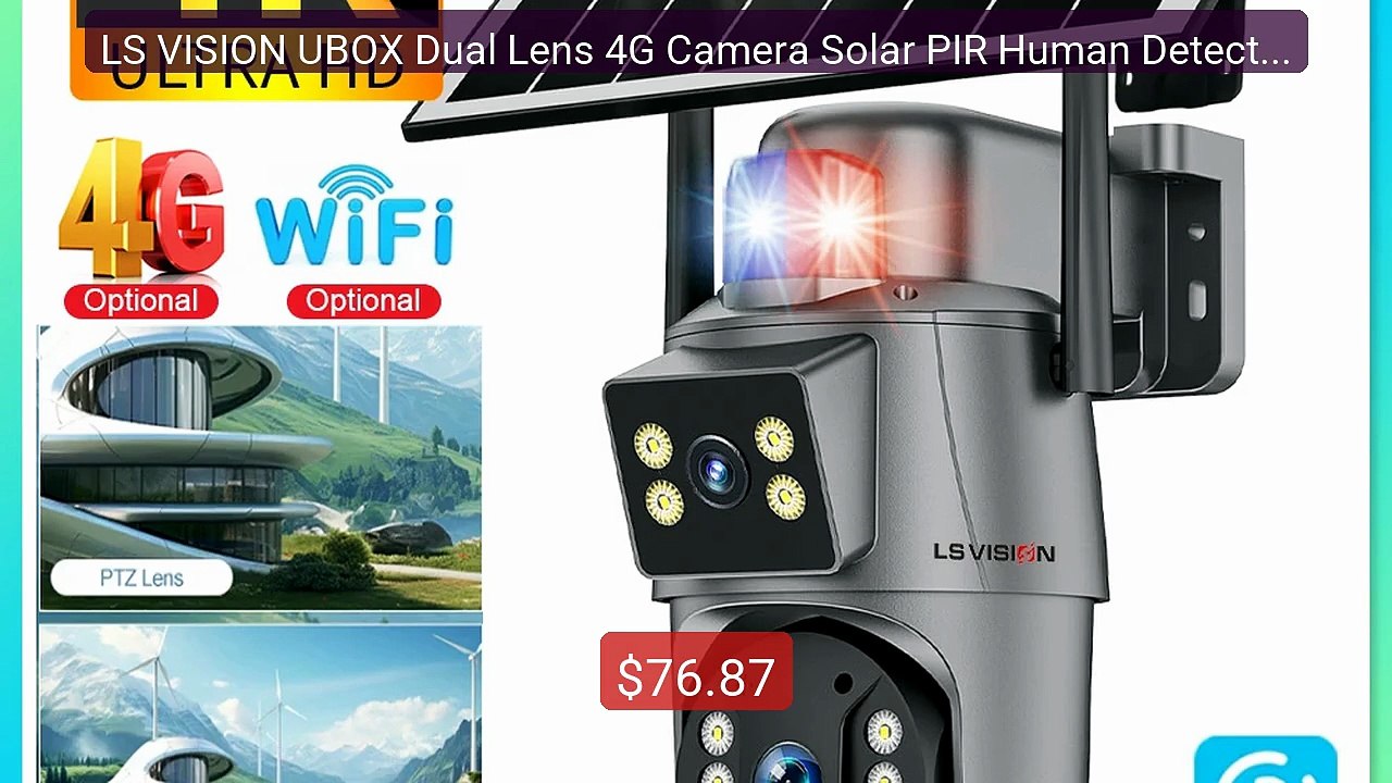 LS VISION UBOX Dual Lens 4G Camera Solar PIR Human Detectio... -- Top Pick 2026 | Unbeatable Price!