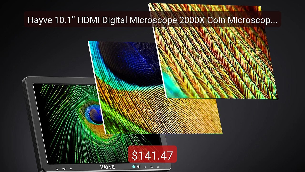 Hayve 10.1'' HDMI Digital Microscope 2000X Coin Microscope wit... -- Hot Deal 2026 | Limited Offer!