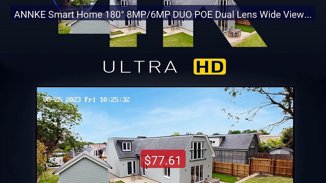 ANNKE Smart Home 180° 8MP/6MP DUO POE Dual Lens Wide View Out... -- Amazing Value 2026 | Must Have!
