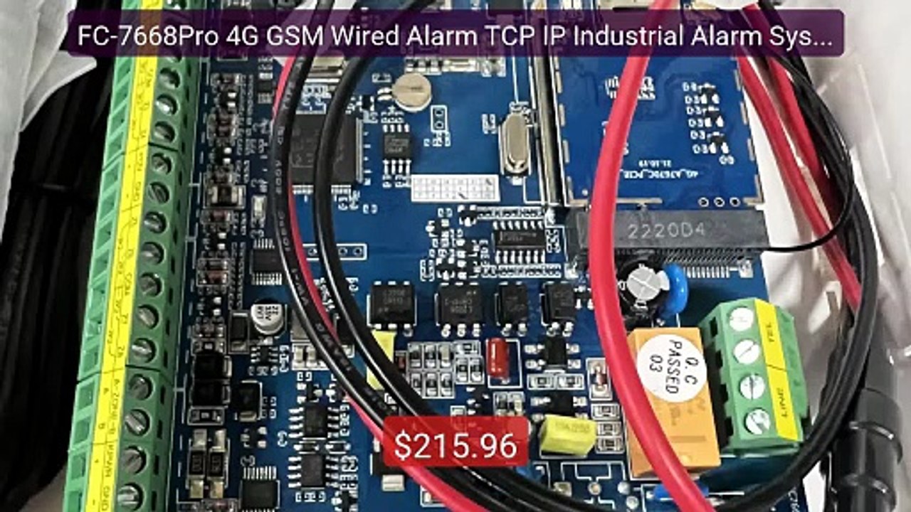 FC-7668Pro 4G GSM Wired Alarm TCP IP Industrial...