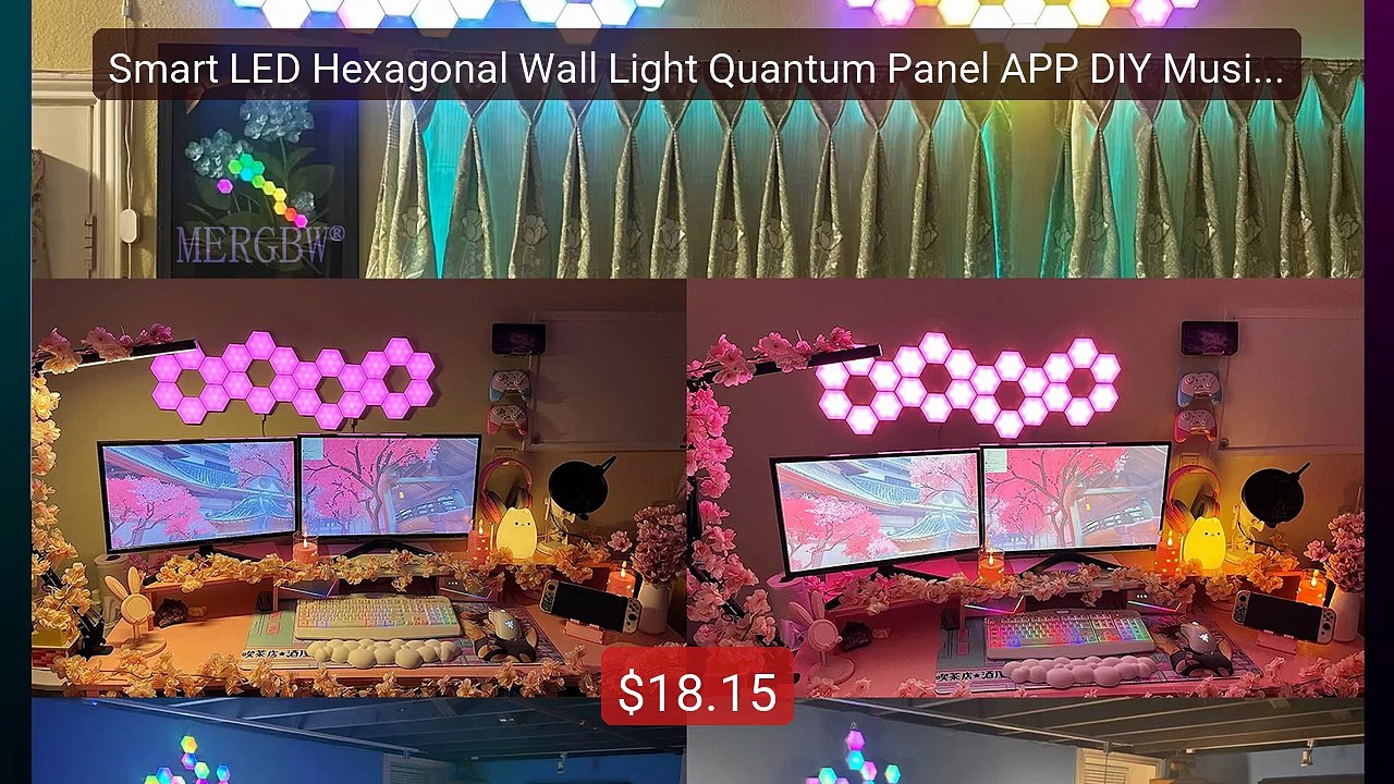 Smart LED Hexagonal Wall Light Quantum Panel APP DIY Music Syn... -- Hot Deal 2026 | Limited Offer!