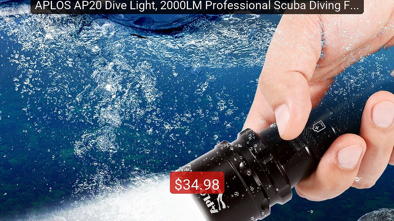 APLOS AP20 Dive Light, 2000LM Professional Scuba Diving Flashlight,... -- Top Rated 2026 | Buy Now!