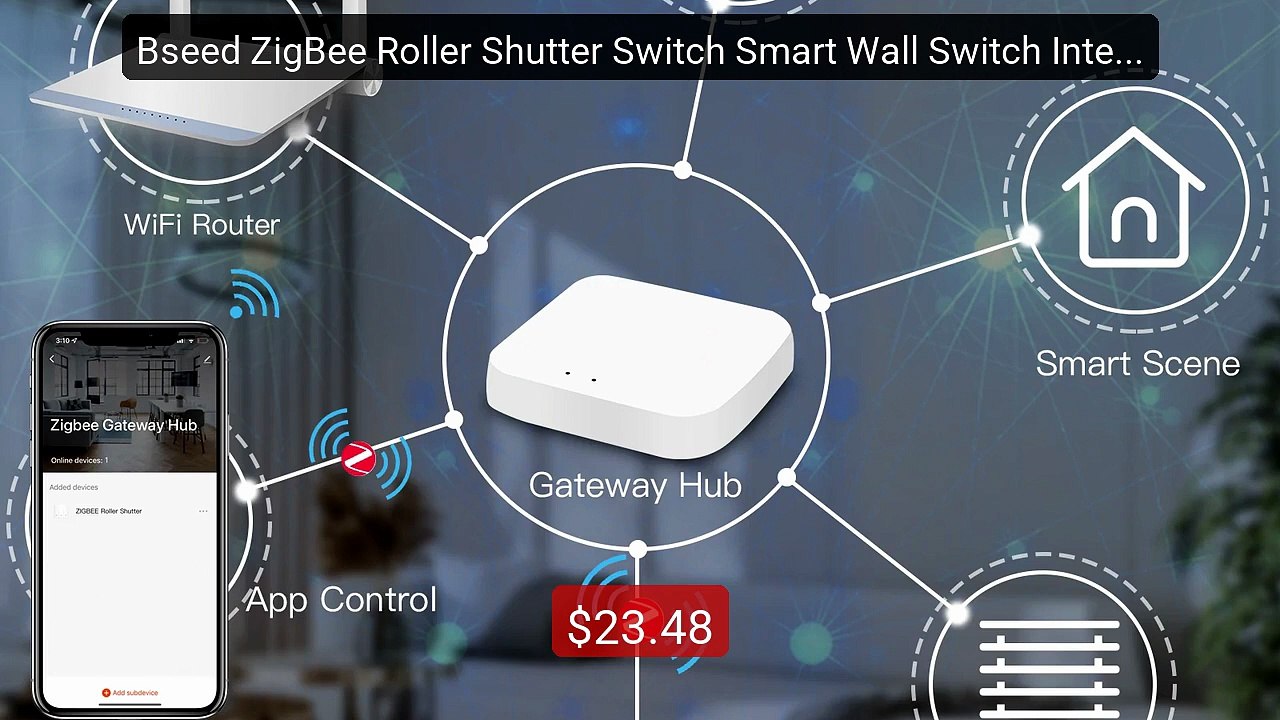 Bseed ZigBee Roller Shutter Switch Smart Wall Switch Intelligent Bl... -- Top Rated 2026 | Buy Now!