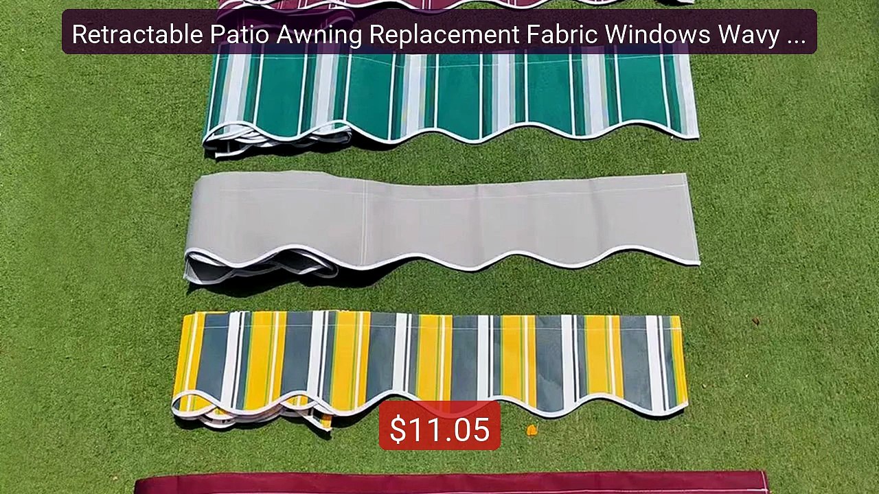 Retractable Patio Awning Replacement Fabric Windows Wavy Va... -- Top Pick 2026 | Unbeatable Price!