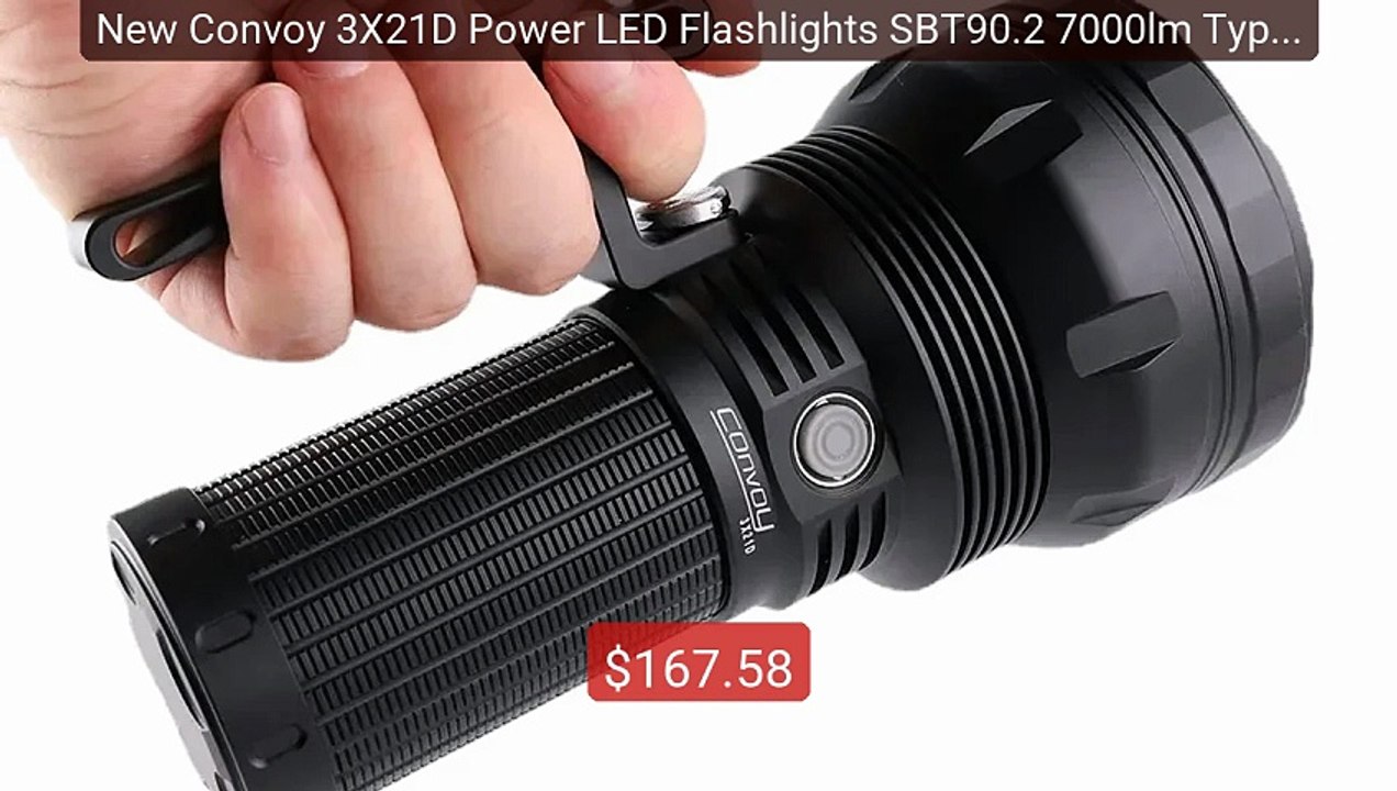 New Convoy 3X21D Power LED Flashlights SBT90.2 7000lm Type-... -- Top Pick 2026 | Unbeatable Price!