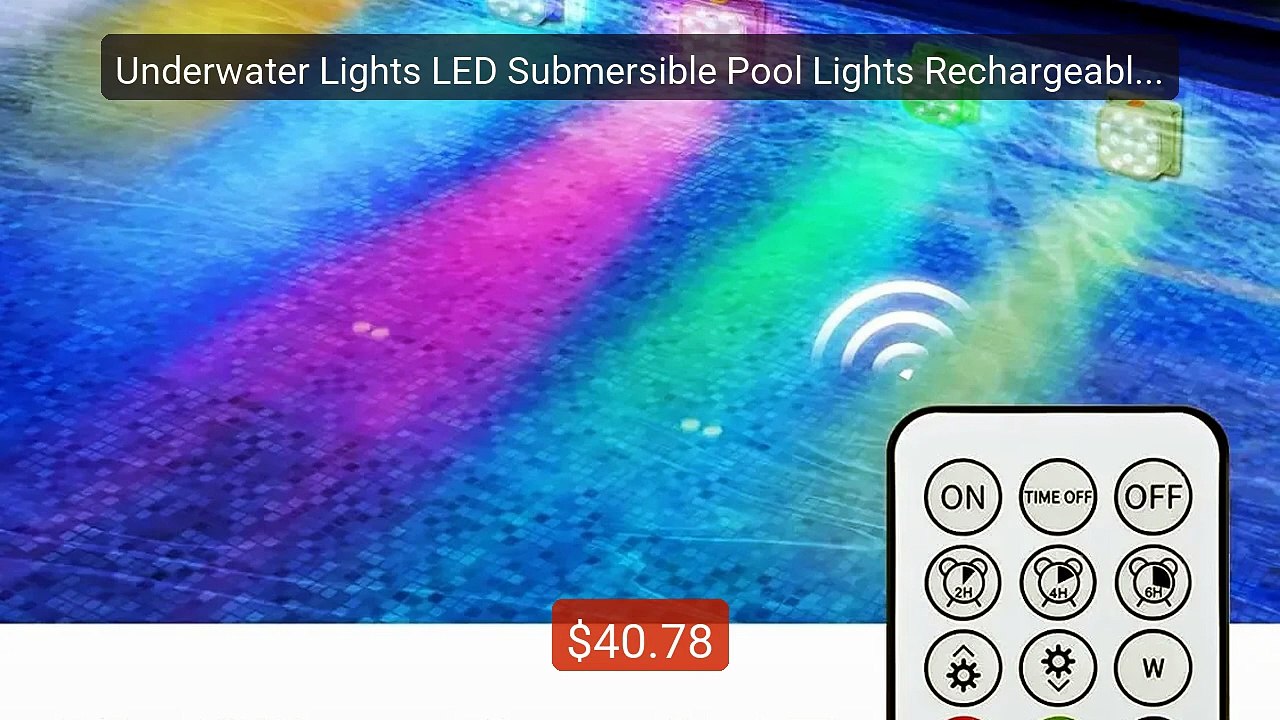 Underwater Lights LED Submersible Pool Lights Rechargeable 200FT R... -- Best Deal 2026 | Shop Now!
