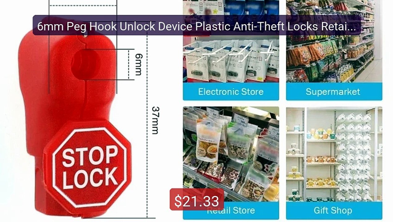 6mm Peg Hook Unlock Device Plastic Anti-Theft Locks Retail ... -- Top Pick 2026 | Unbeatable Price!