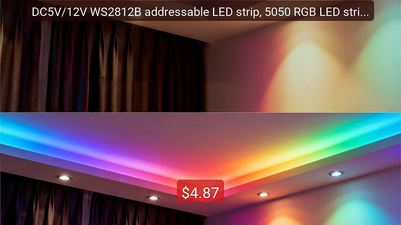 DC5V/12V WS2812B addressable LED strip, 5050 RGB LED strip, WS2812... -- Best Deal 2026 | Shop Now!