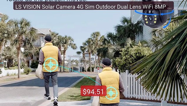 LS VISION Solar Camera 4G Sim Outdoor Dual Lens WiFi 8MP 4K... Top Pick 2026 | Unbeatable Price!