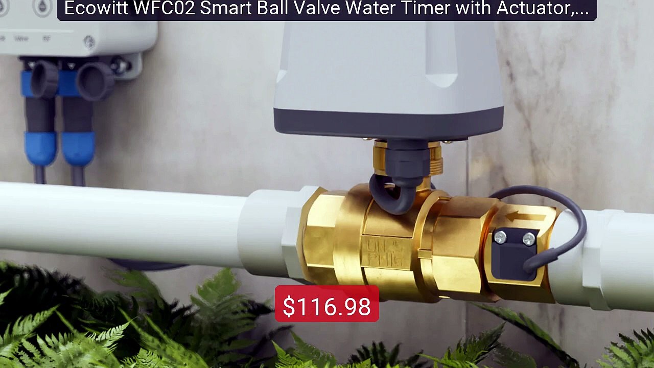 Ecowitt WFC02 Smart Ball Valve Water Timer with Actuator, 1... -- Top Pick 2026 | Unbeatable Price!