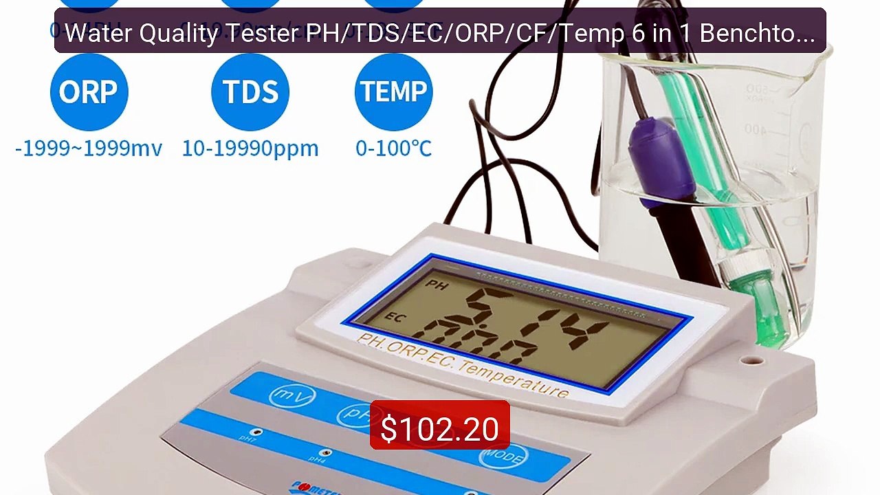 Water Quality Tester PH/TDS/EC/ORP/CF/Temp 6 in 1 Benchtop Wat... -- Hot Deal 2026 | Limited Offer!