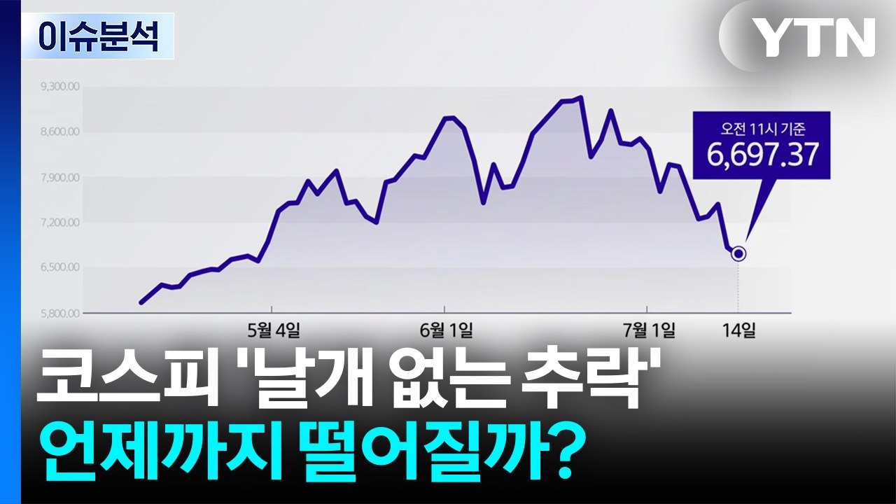 코스피 '날개 없는 추락'...언제까지 떨어질까? [뉴스나우] / YTN
