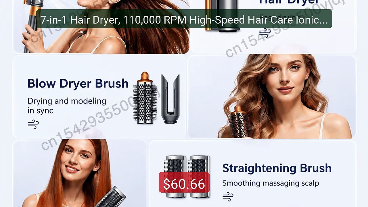 7-in-1 Hair Dryer, 110,000 RPM High-Speed Hair Care Ionic Hair... -- Hot Deal 2026 | Limited Offer!