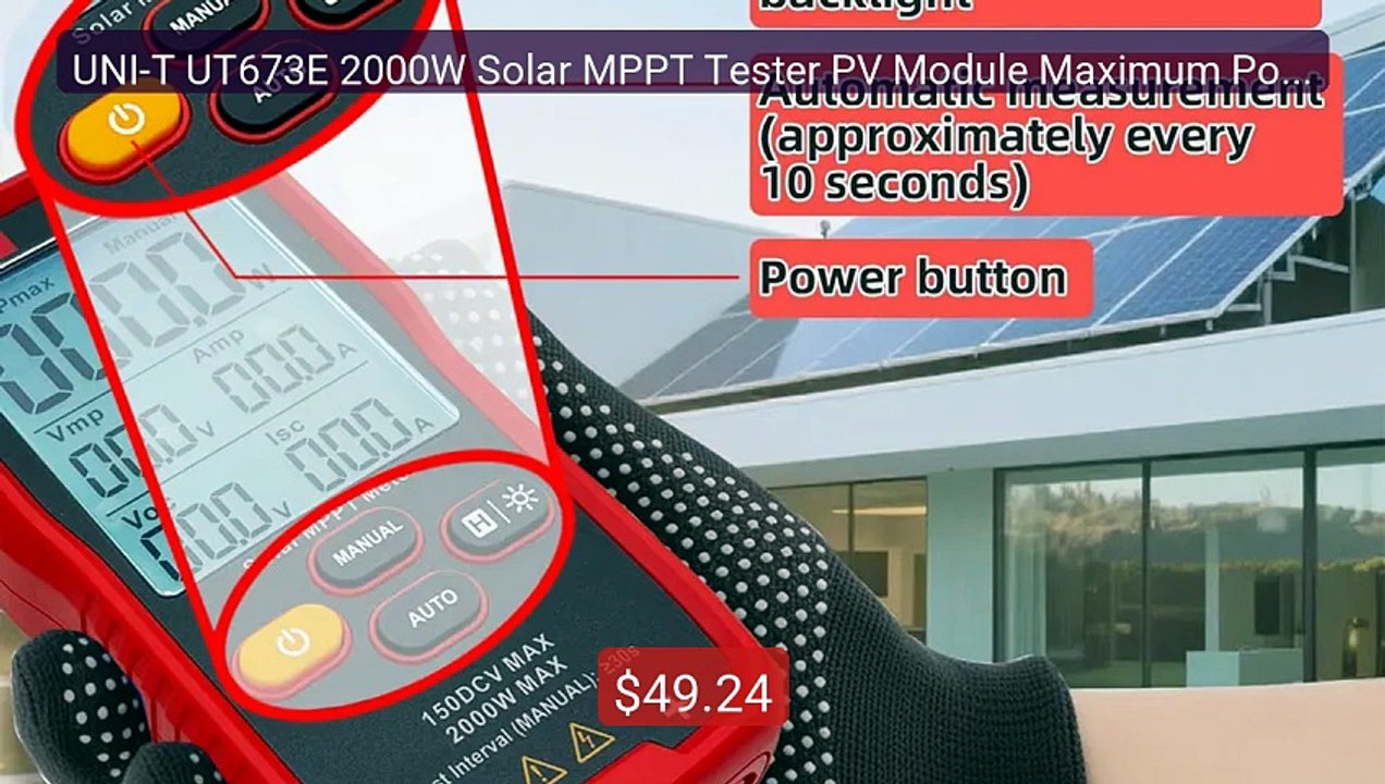 UNI-T UT673E 2000W Solar MPPT Tester PV Module Maximum Power ... -- Amazing Value 2026 | Must Have!