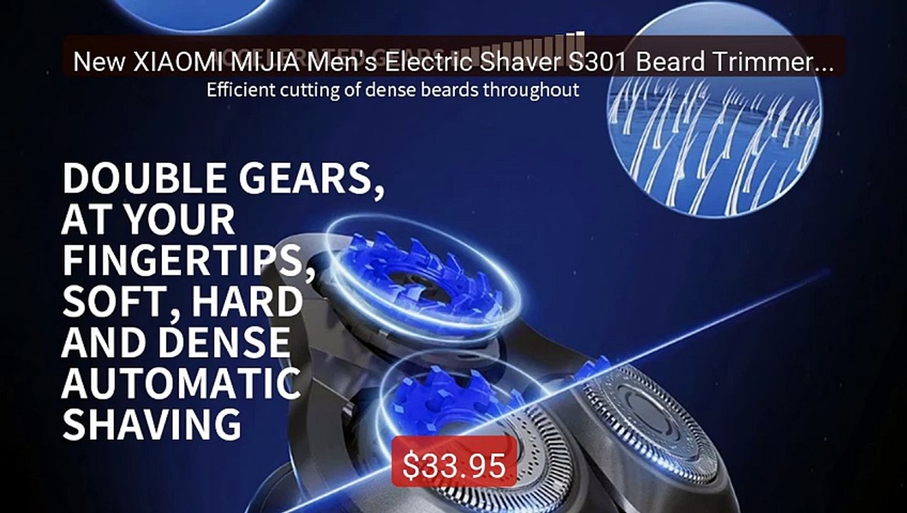 New XIAOMI MIJIA Men's Electric Shaver S301 Beard Trimmer Mach... -- Hot Deal 2026 | Limited Offer!