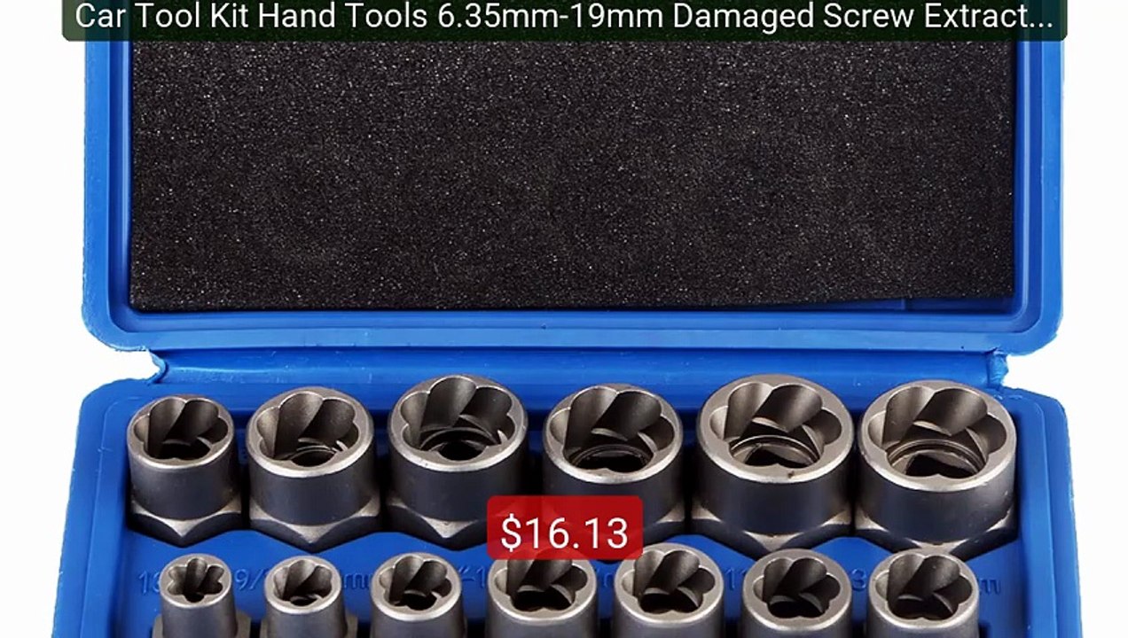 Car Tool Kit Hand Tools 6.35mm-19mm Damaged Screw Extractor 1... -- Amazing Value 2026 | Must Have!