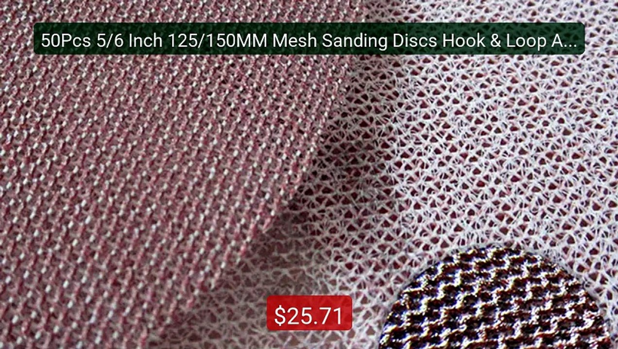 50Pcs 5/6 Inch 125/150MM Mesh Sanding Discs Hook & Loop Abrasive D... -- Best Deal 2026 | Shop Now!