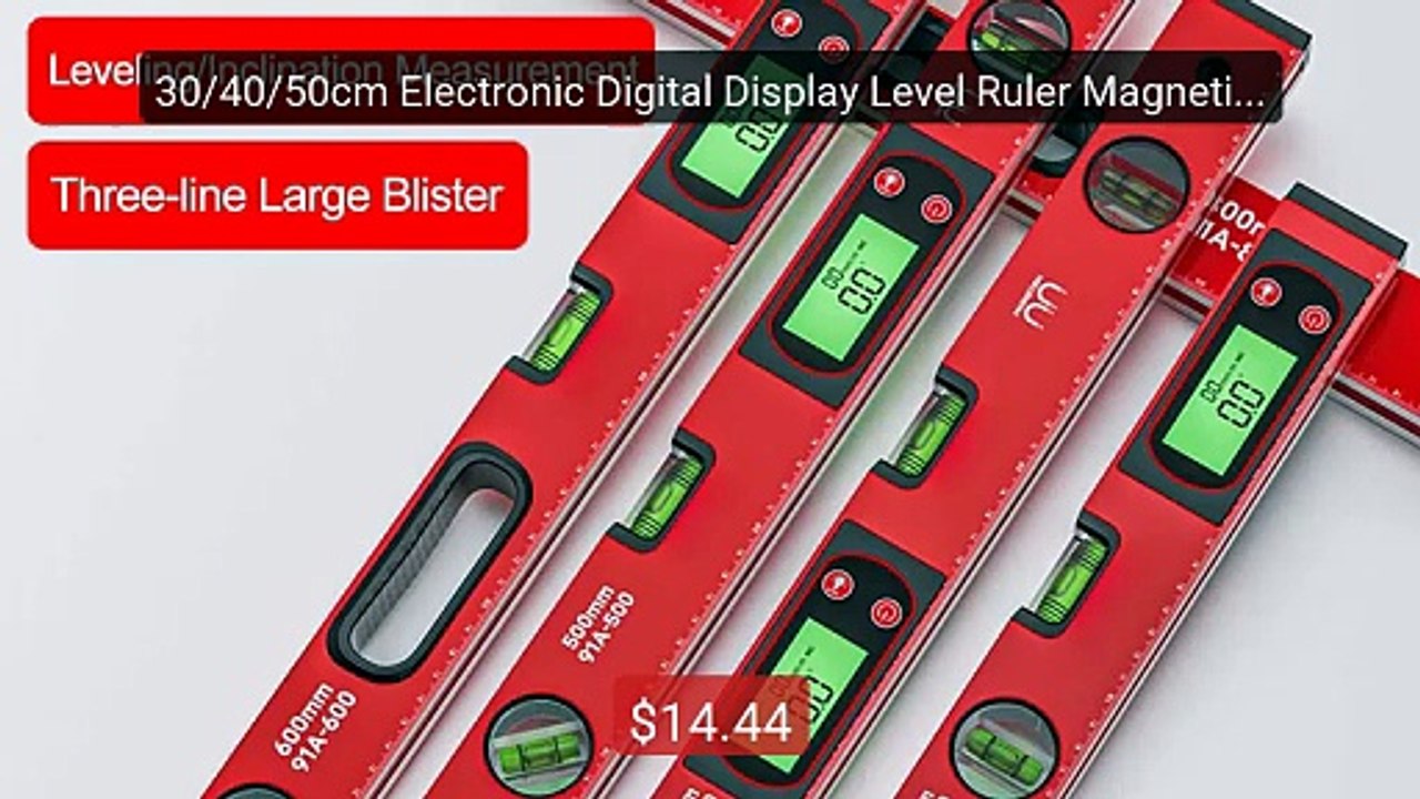 30/40/50cm Electronic Digital Display Level Ruler Magnetic An... -- Amazing Value 2026 | Must Have!
