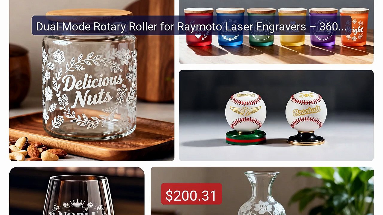 Dual-Mode Rotary Roller for Raymoto Laser Engravers – 360° Rotary A... -- Top Rated 2026 | Buy Now!