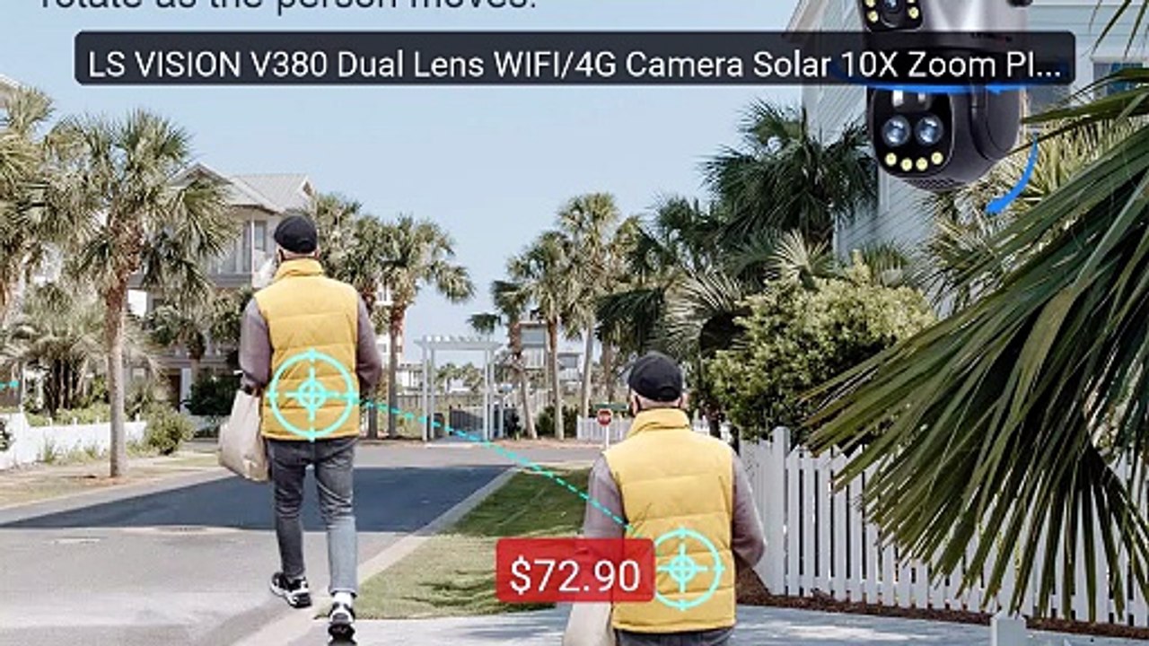 LS VISION V380 Dual Lens WIFI/4G Camera Solar 10X Zoom PIR Hum... -- Hot Deal 2026 | Limited Offer!