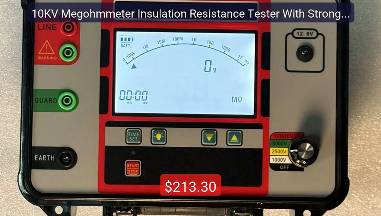 10KV Megohmmeter Insulation Resistance Tester With Strong Load... -- Best Buy 2026 | Great Quality!