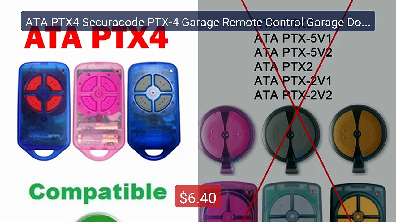 ATA PTX4 Securacode PTX-4 Garage Remote Control Garage Door Op... -- Hot Deal 2026 | Limited Offer!