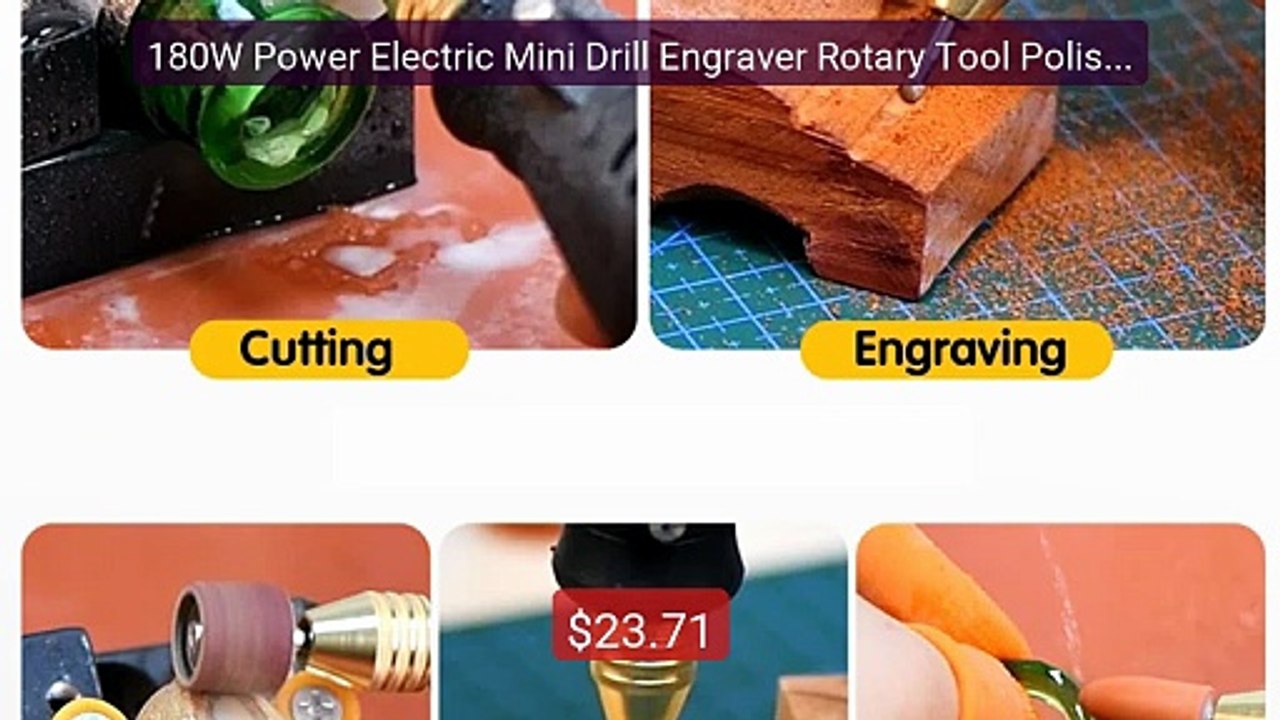 180W Power Electric Mini Drill Engraver Rotary Tool Polishing Grin... -- Best Deal 2026 | Shop Now!