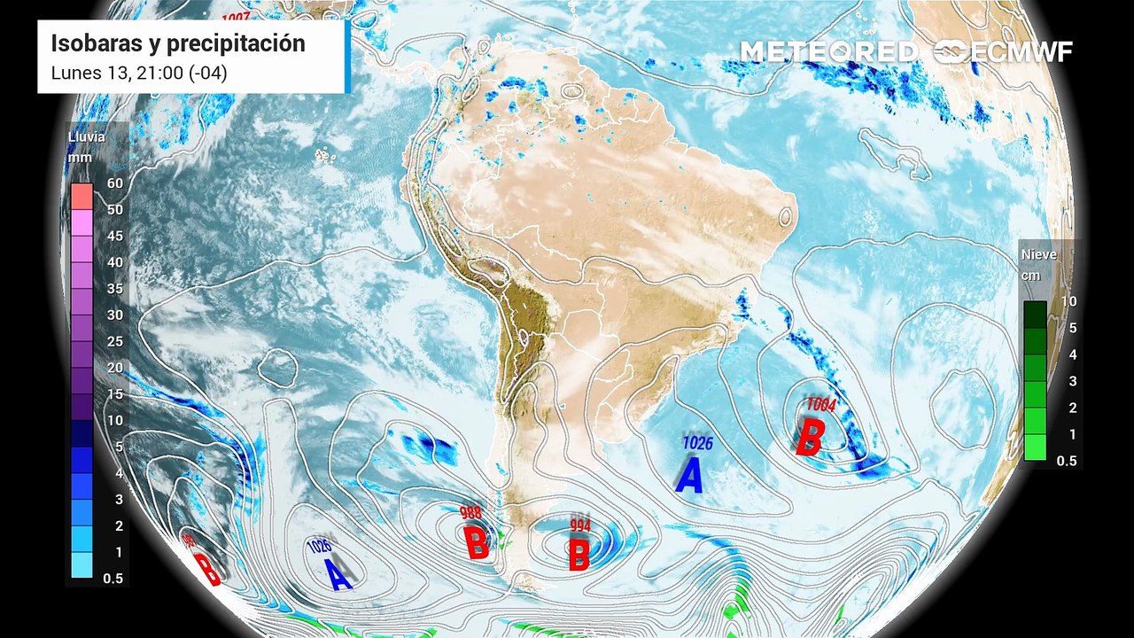 Se vienen las lluvias para Santiago