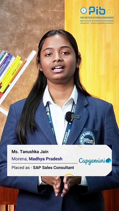 PIBM to Capgemini | MBA & PGDM Placements | Tanushka Jain | Batch 2024–26