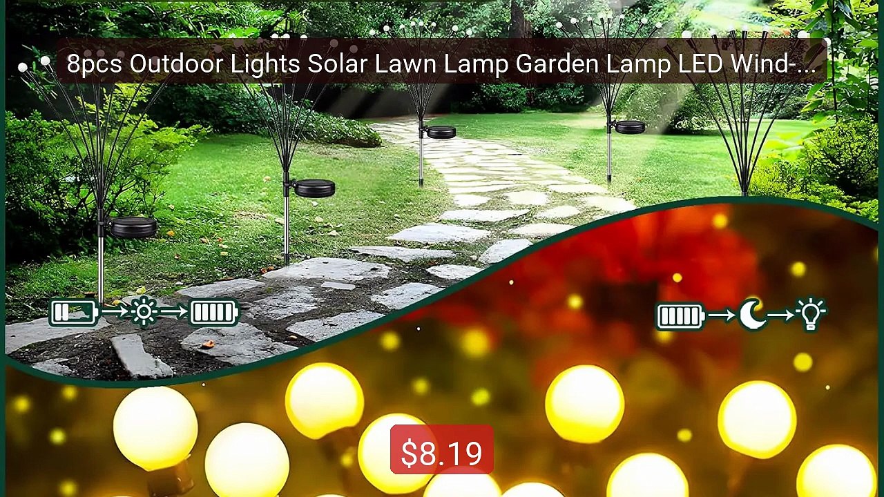 8pcs Outdoor Lights Solar Lawn Lamp Garden Lamp LED Wind-driven Fi... -- Best Deal 2026 | Shop Now!