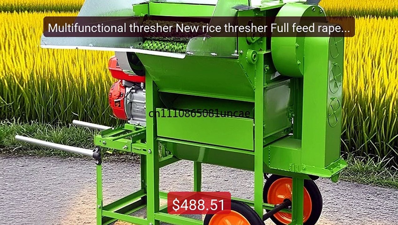 Multifunctional thresher New rice thresher Full feed rapeseed ... -- Hot Deal 2026 | Limited Offer!