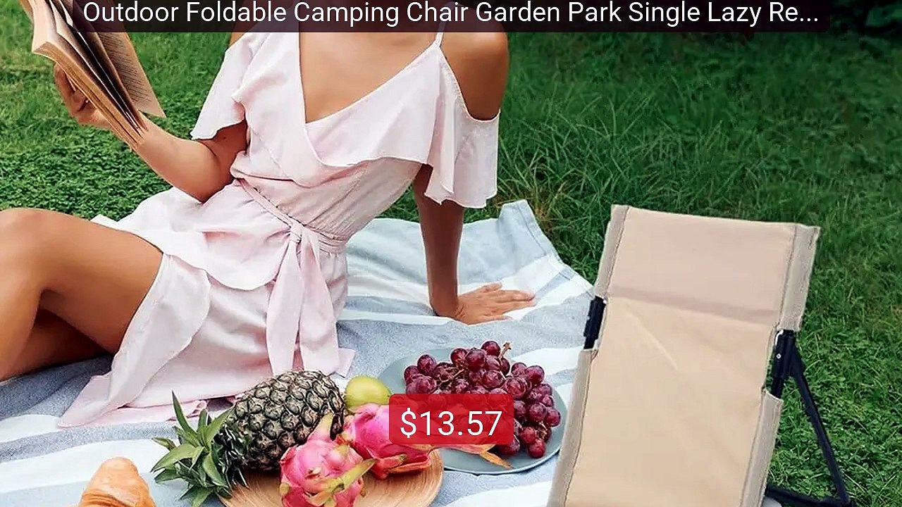Outdoor Foldable Camping Chair Garden Park Single Lazy Reclining Ch... -- Top Rated 2026 | Buy Now!