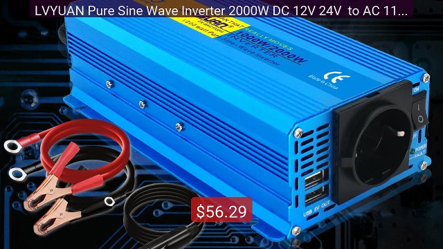 LVYUAN Pure Sine Wave Inverter 2000W DC 12V 24V to AC 110V 220V Co... Top Rated 2026 | Buy Now!