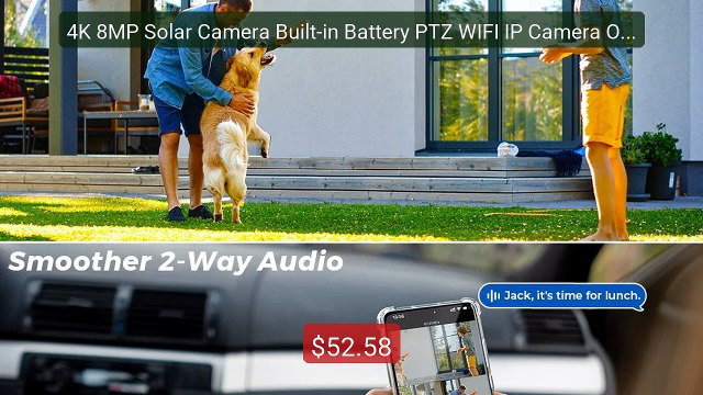 4K 8MP Solar Camera Built-in Battery PTZ WIFI IP Camera Outdoor 4M... Best Deal 2026 | Shop Now!